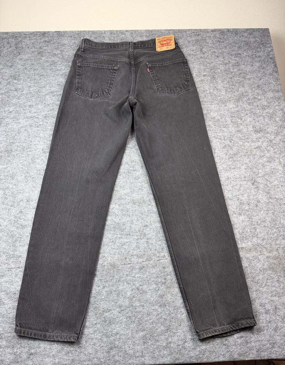 Levi's 550 Relaxed Fit Jeans Size 34x34 Black Denim